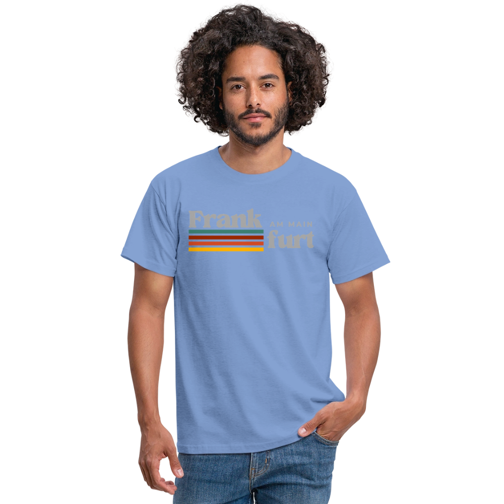 T-Shirt Frankfurt (Main) "Retro" - carolina blue