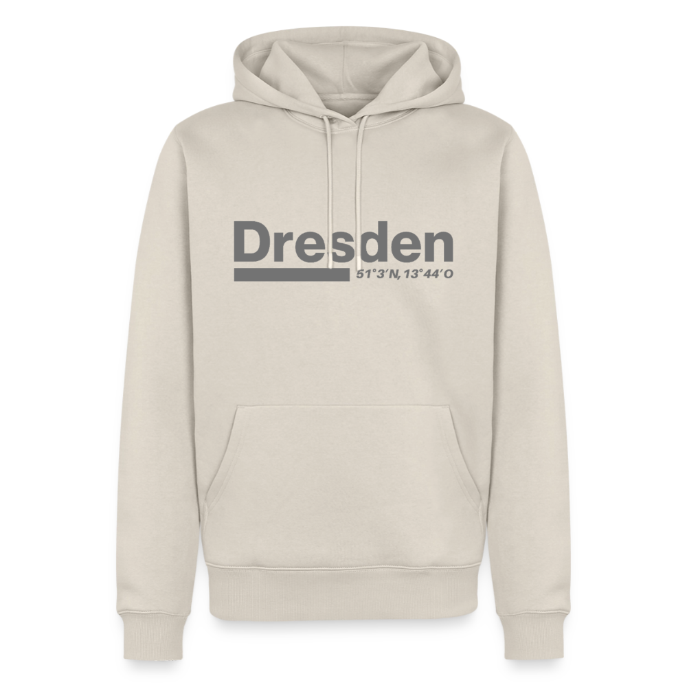 Hoodie Dresden "Bold GPS" - Beige
