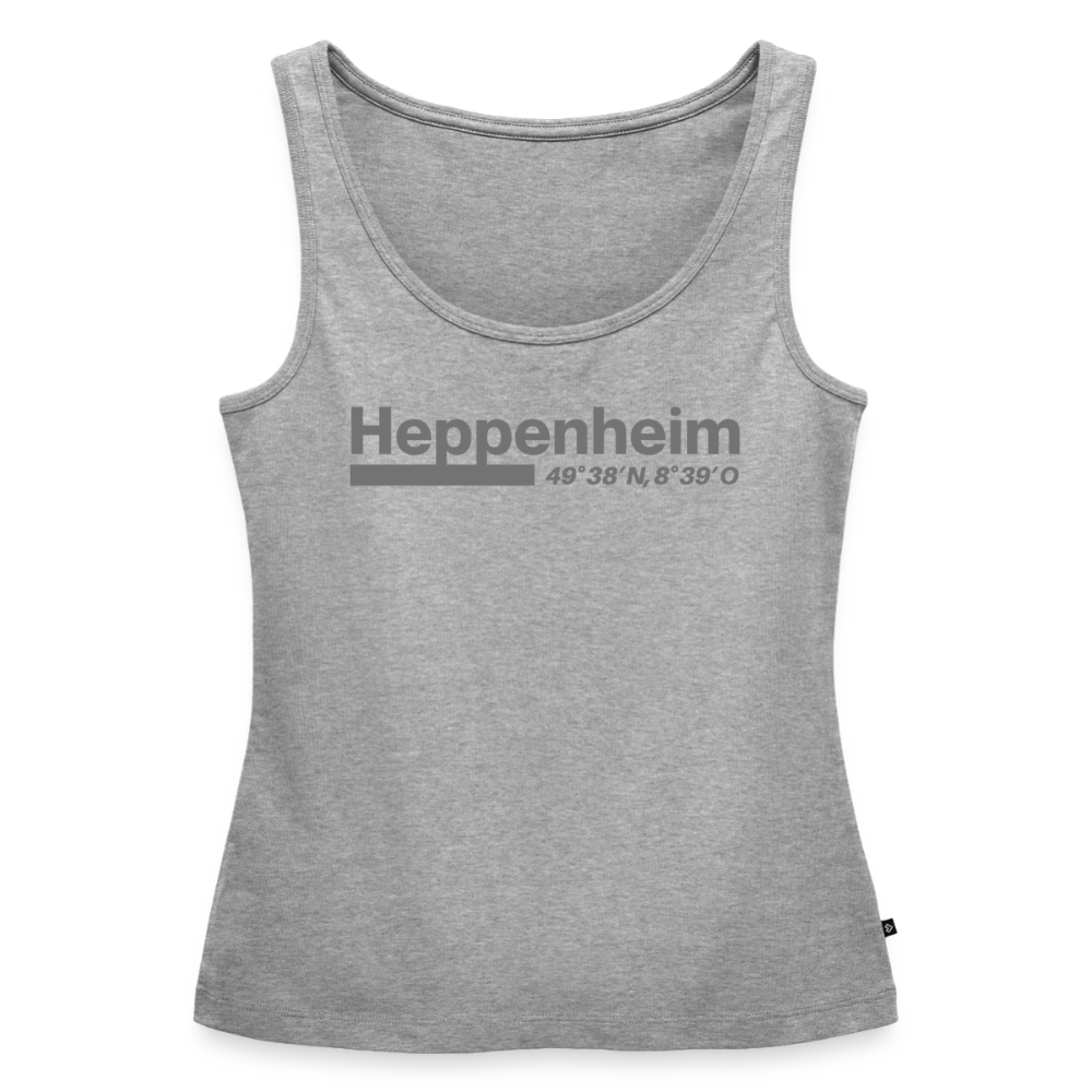 Tanktop Ladies Heppenheim "Bold GPS" - Grau meliert