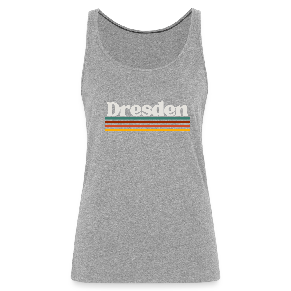 Tanktop Ladies Dresden "Retro" - Grau meliert