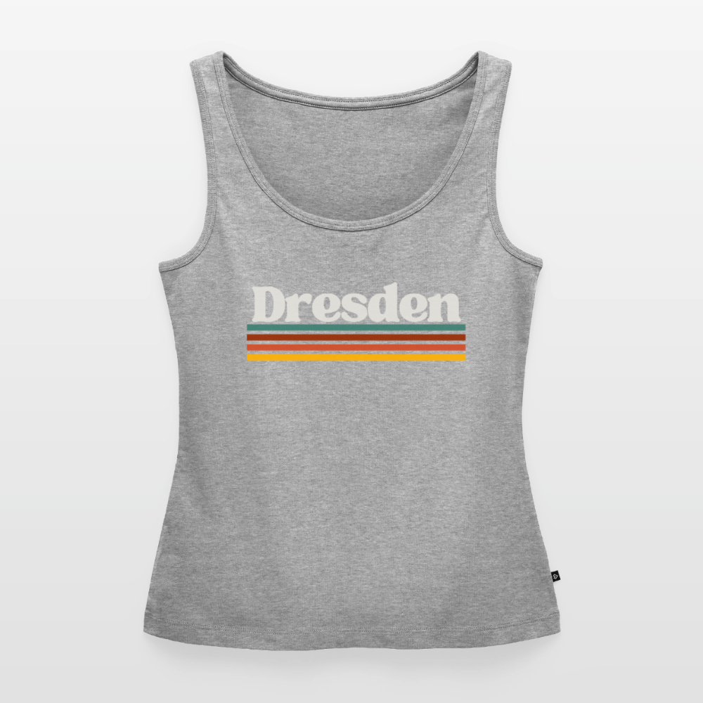 Tanktop Ladies Dresden "Retro" - Grau meliert