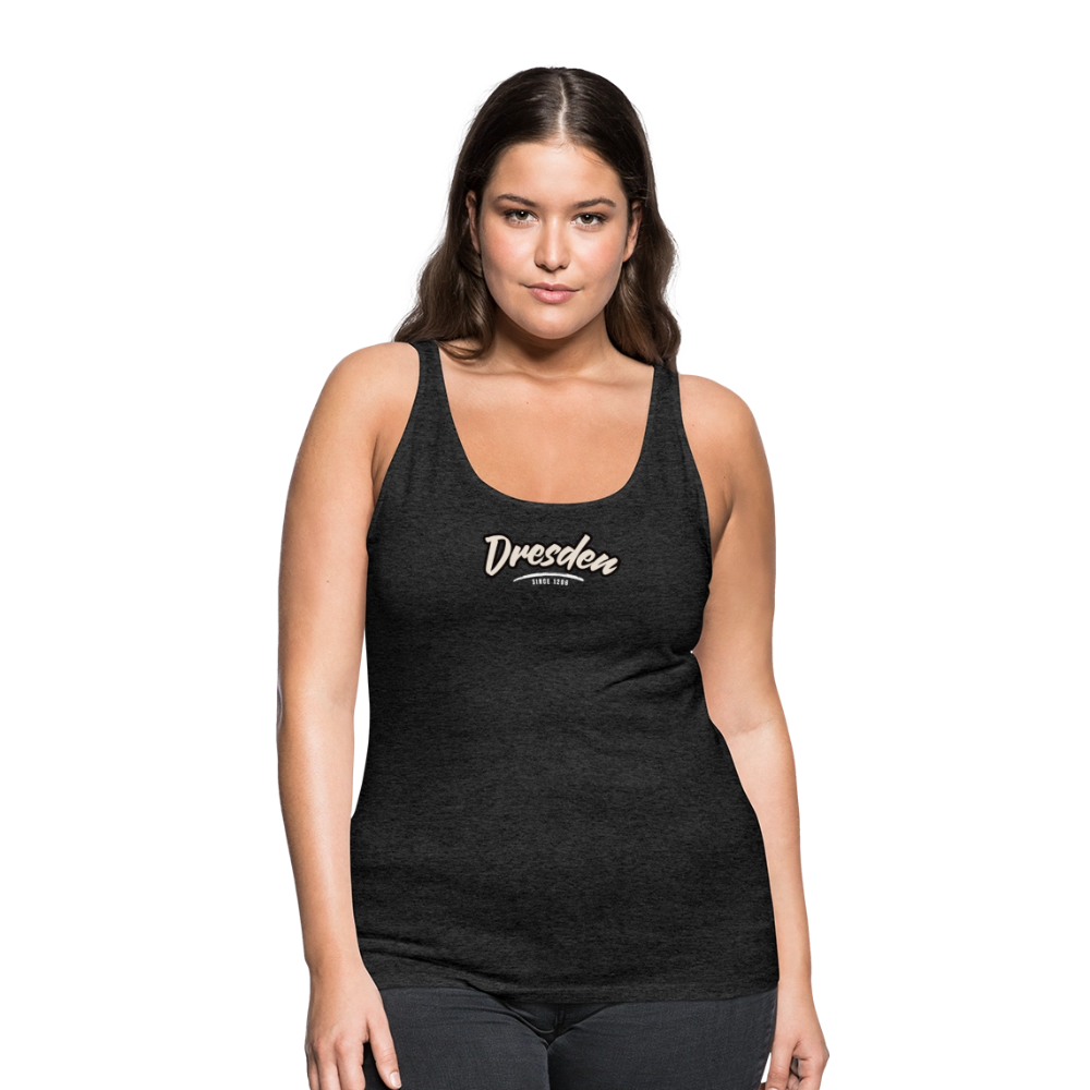 Tanktop Ladies Dresden "Graffiti Tag White" - Anthrazit
