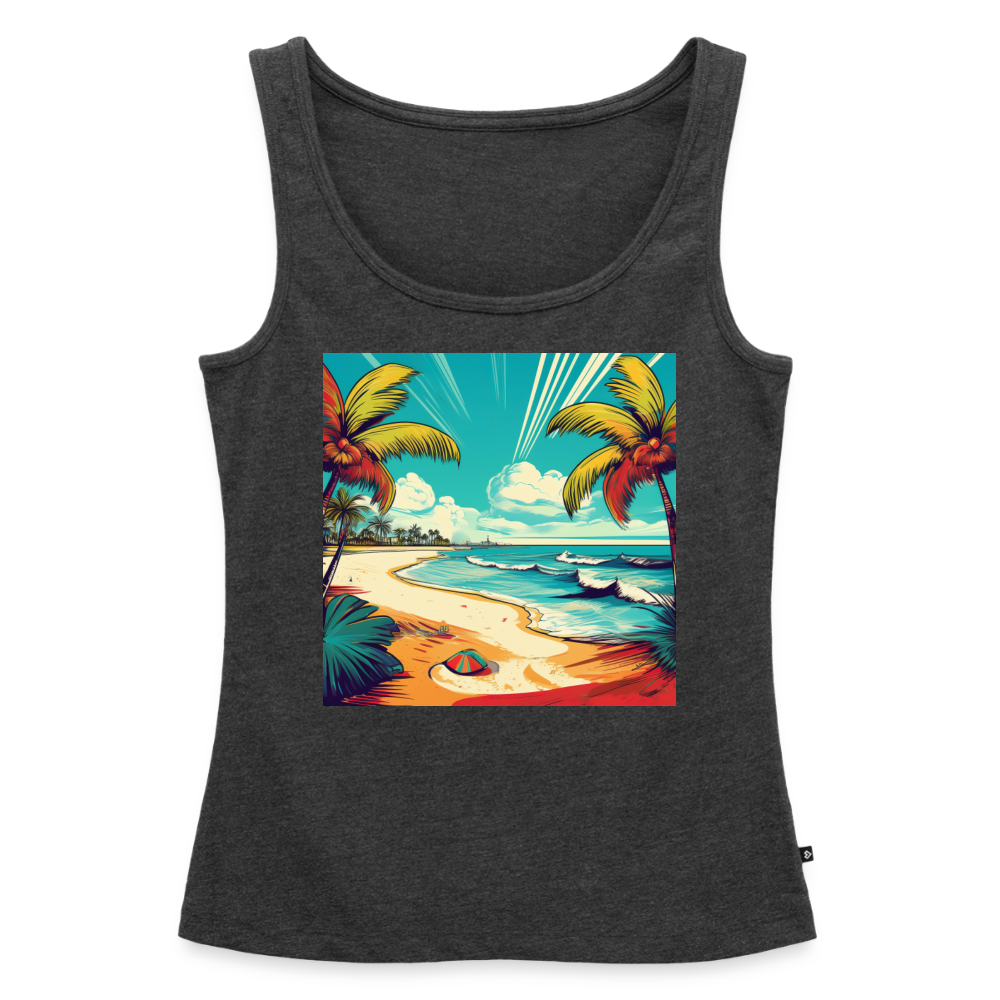 Tanktop Ladies Mexico "Paradise Tulum" - Anthrazit meliert