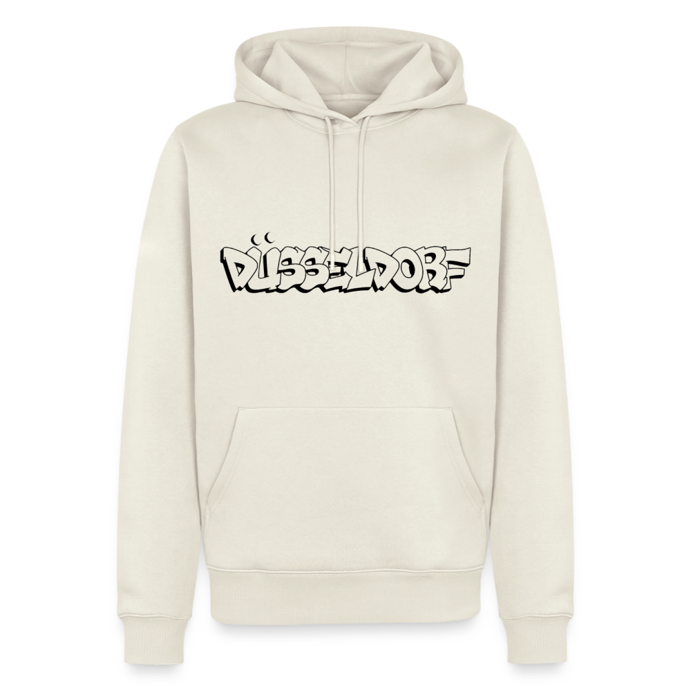 Hoodie Düsseldorf "Graffiti" Dark Edition - Naturweiß