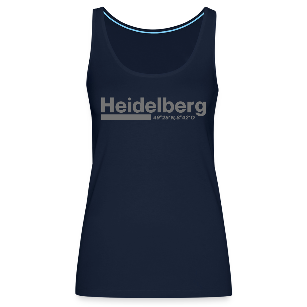Tanktop Ladies Heidelberg "Bold GPS" - Navy
