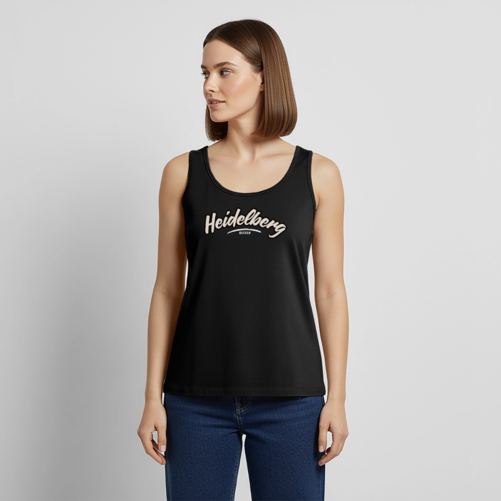 Tanktop Ladies Heidelberg "Graffiti Tag White" - Schwarz