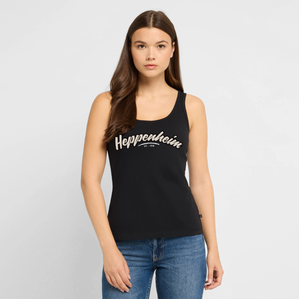 Tanktop Ladies Heppenheim "Graffiti Tag White" - Schwarz
