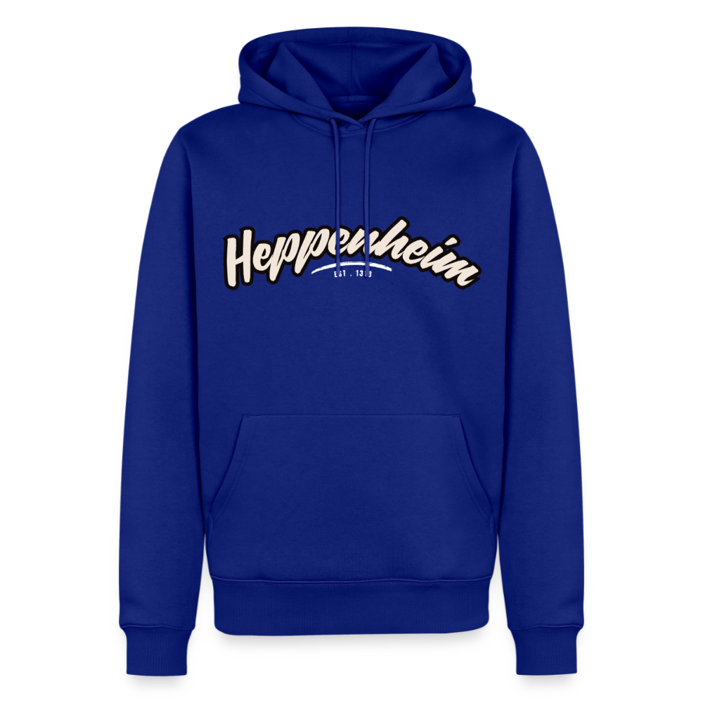 Hoodie Heppenheim "Graffiti Tag White" - Royalblau