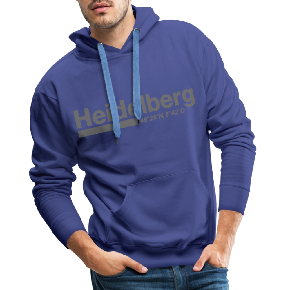 Hoodie Heidelberg "Bold GPS" - Königsblau