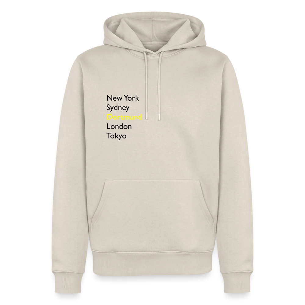 Hoodie Dortmund "Metropolen" Dark Edition - Beige