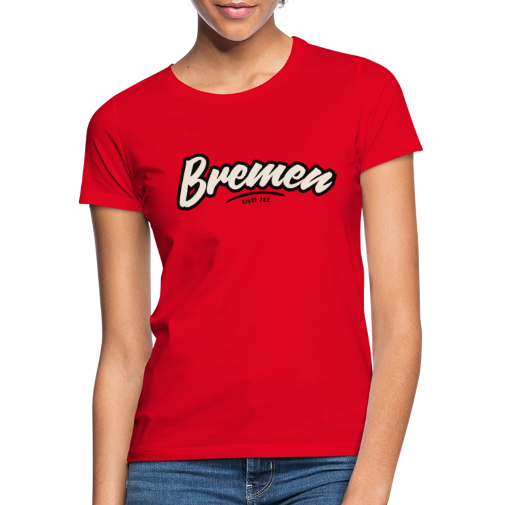 T-Shirt Ladies Bremen "Graffiti Tag" - Rot