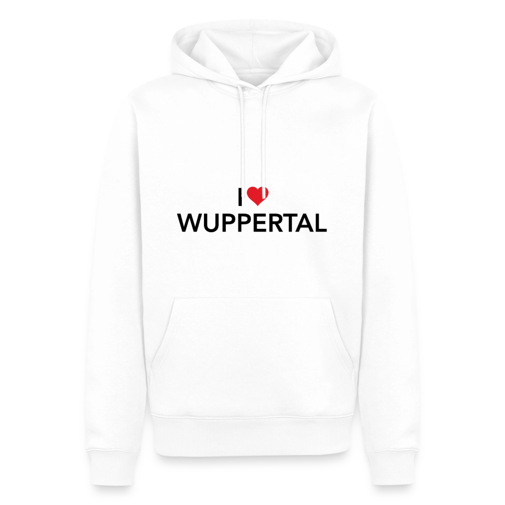 Hoodie "I Love Wuppertal" Bright Edition - Weiß