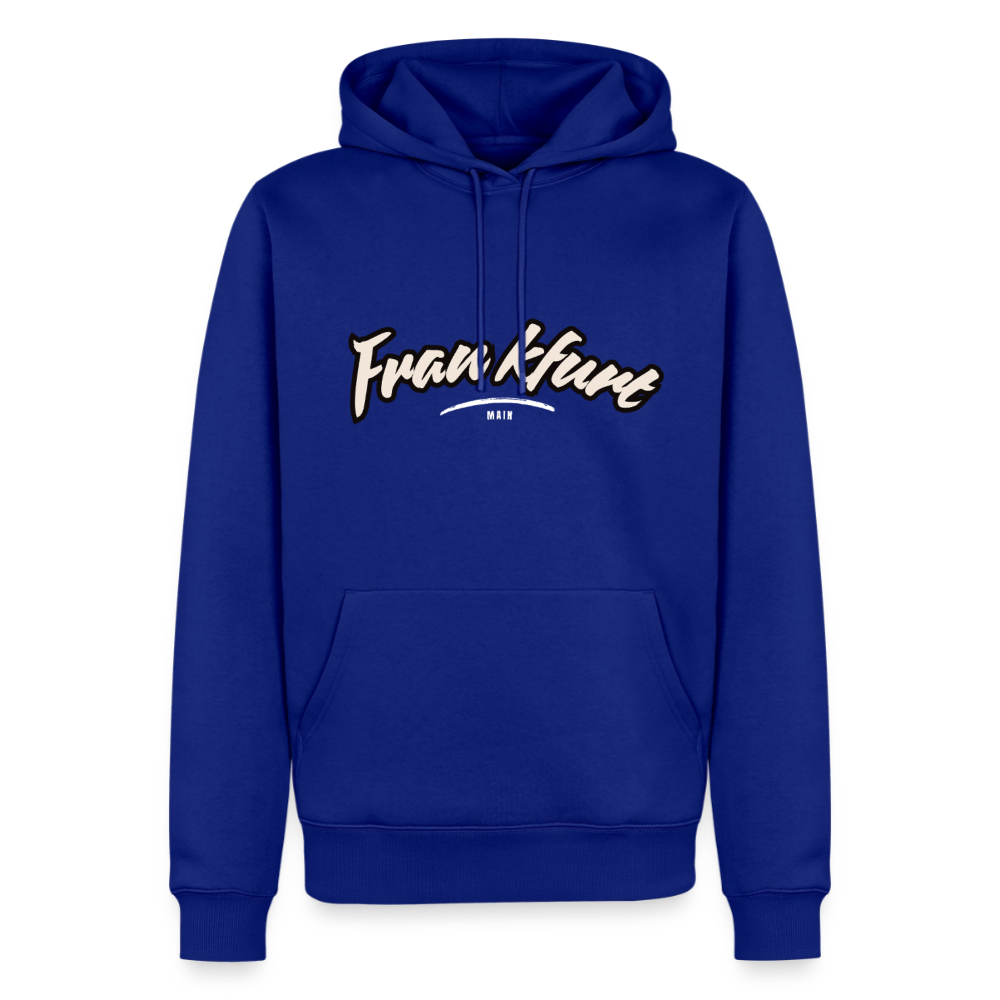 Hoodie Frankfurt (Main) "Graffiti Tag White" - Royalblau