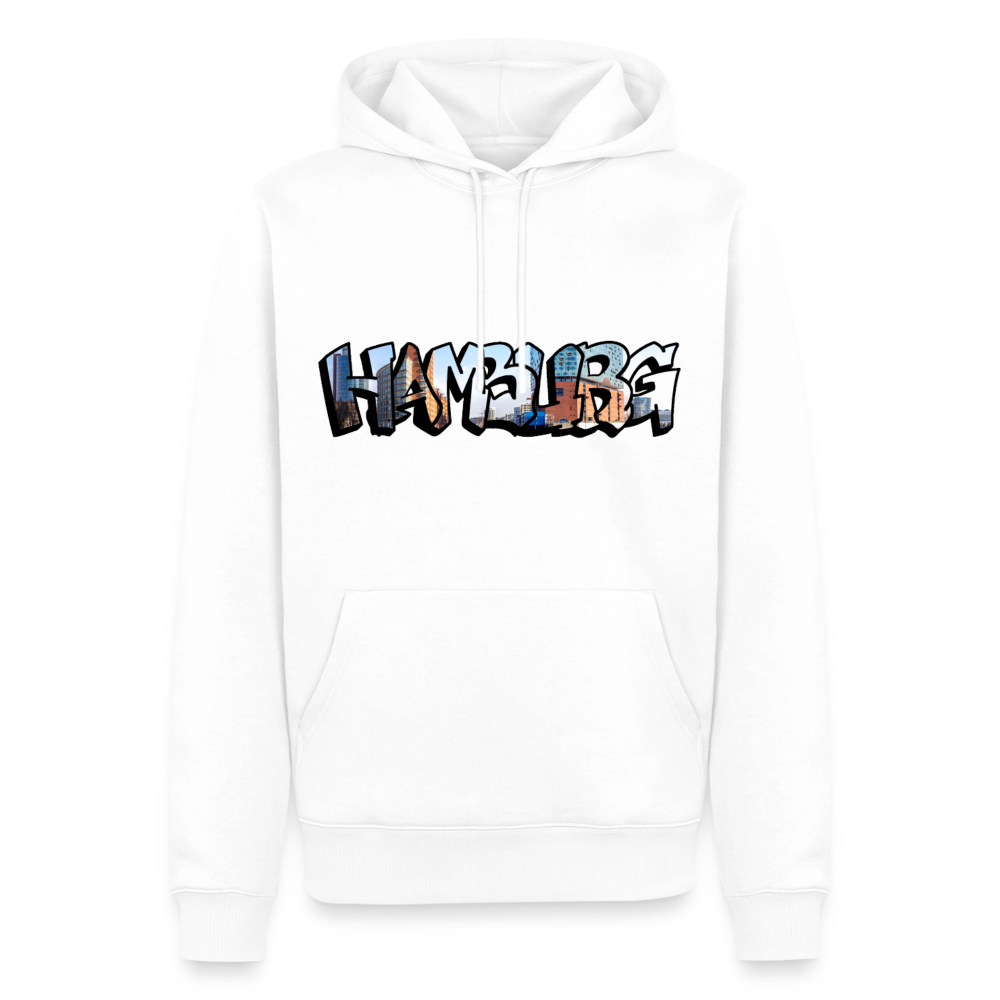 Hoodie Hamburg "Panorama Graffiti" - Weiß