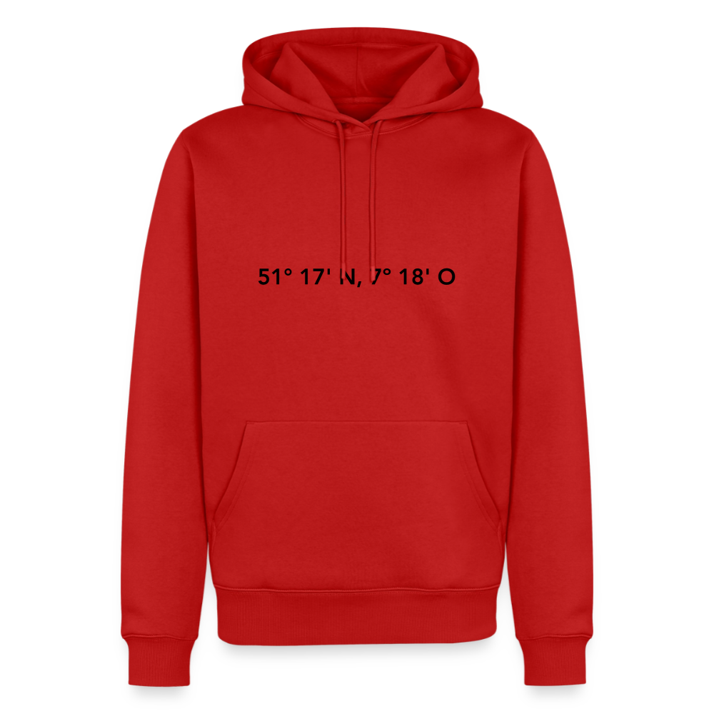 Hoodie Schwelm "GPS" Dark Edition - Rot