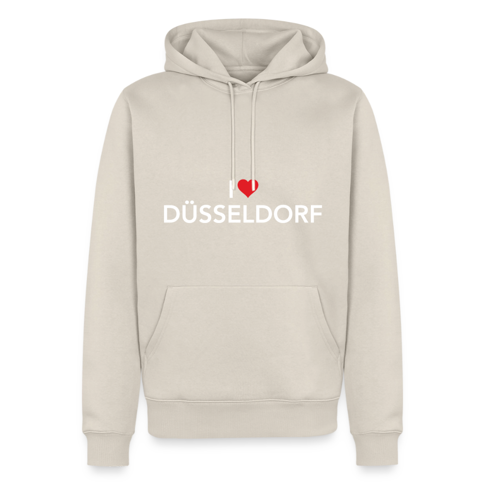 Hoodie "I Love Düsseldorf" Bright Edition - Beige