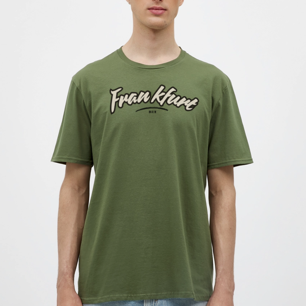 T-Shirt Frankfurt (Main) "Graffiti Tag" - Militärgrün
