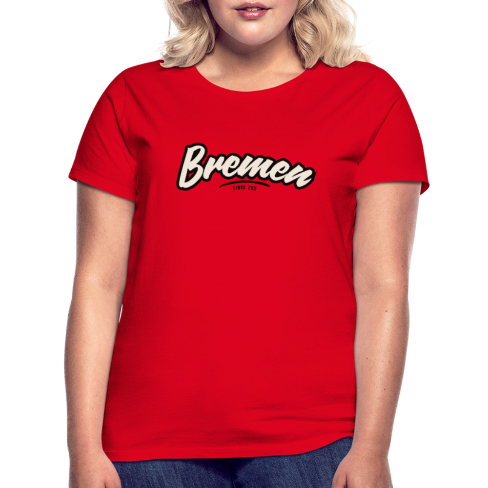 T-Shirt Ladies Bremen "Graffiti Tag" - Rot