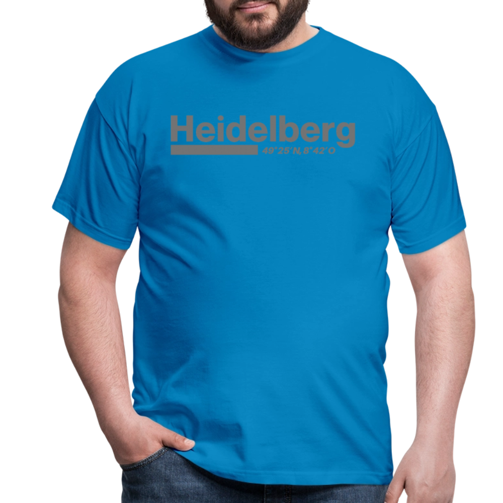 T-Shirt Heidelberg "Bold GPS" - Royalblau