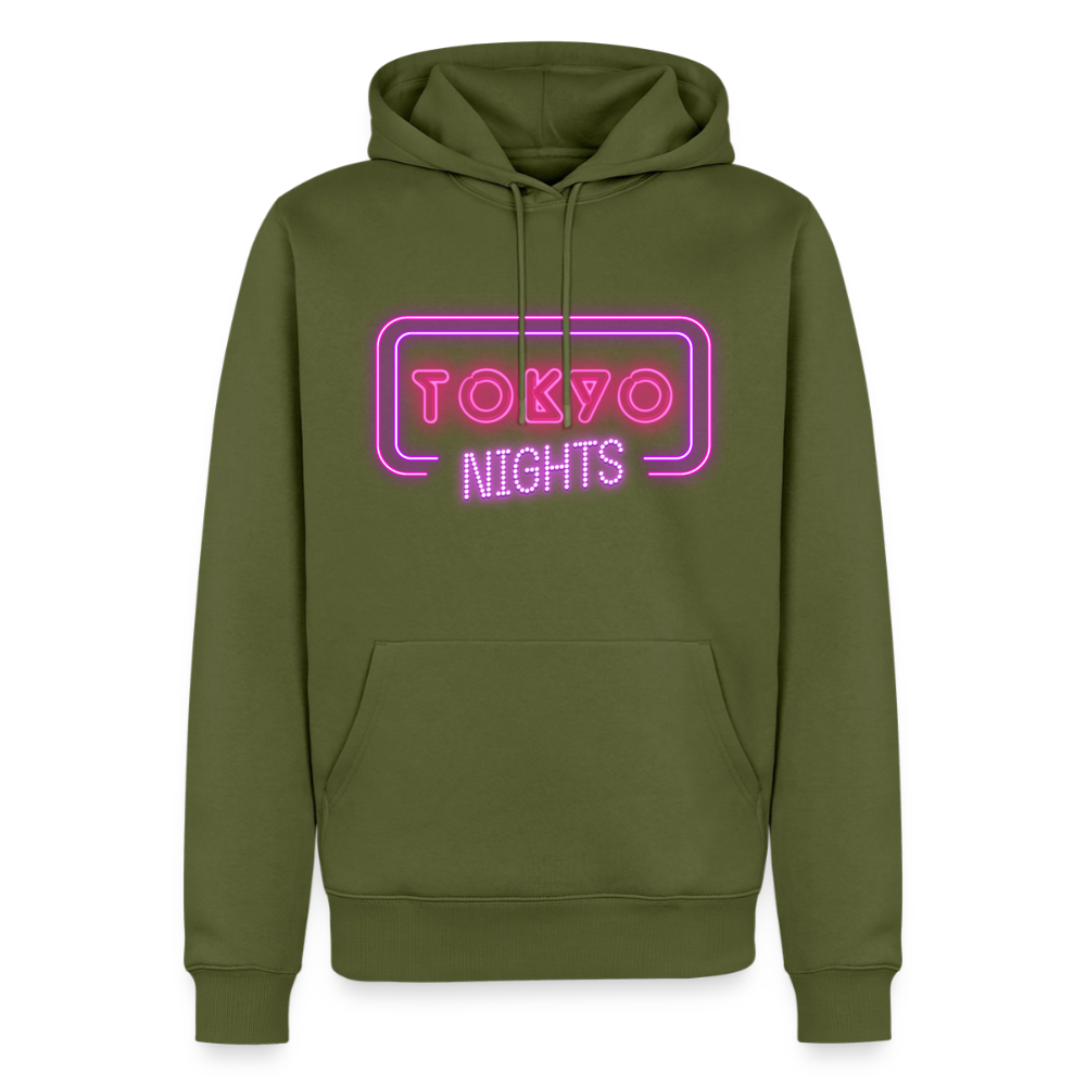Hoodie Japan "Tokyo Nights" - Khaki