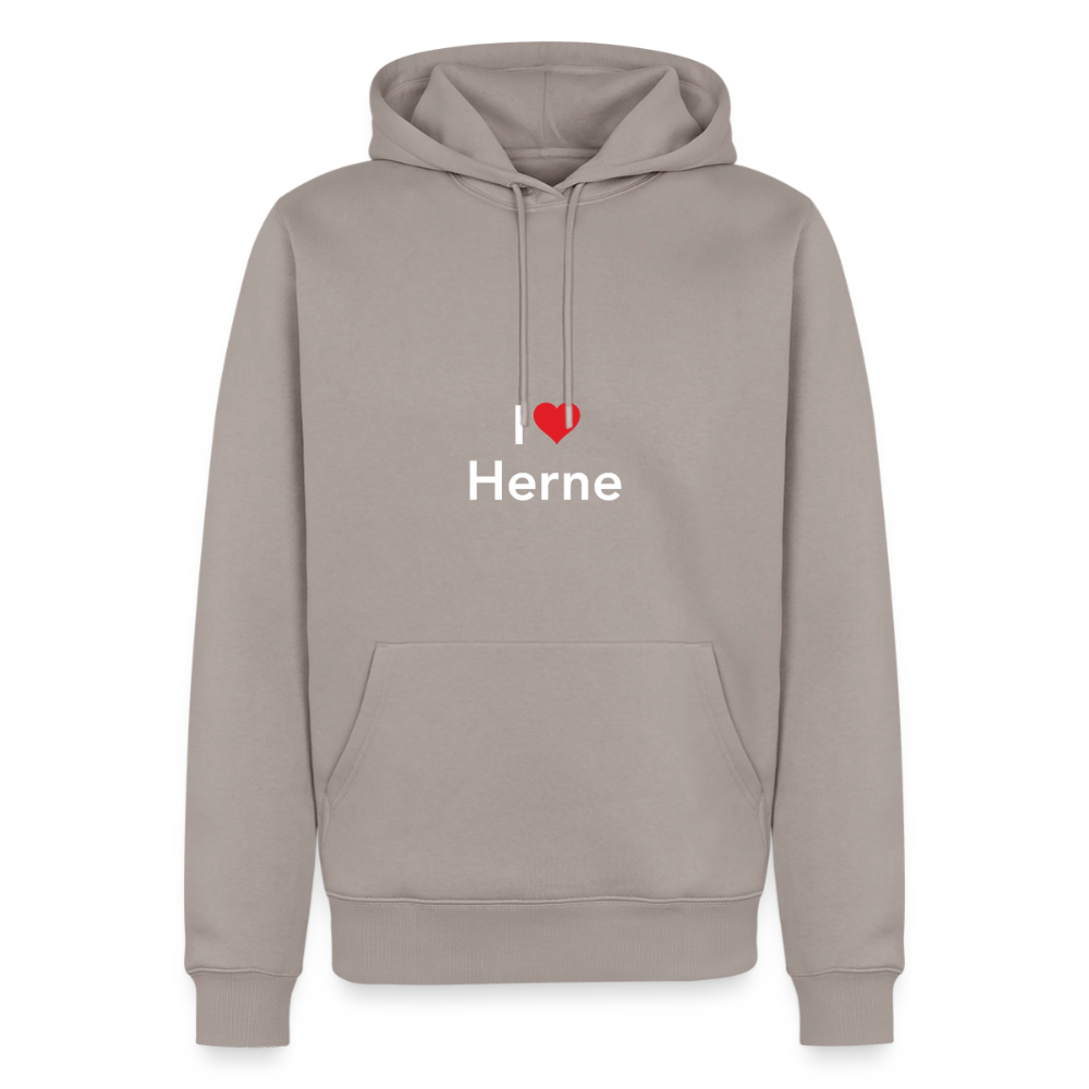 Hoodie "I Love Herne" Bright Edition - Taupe