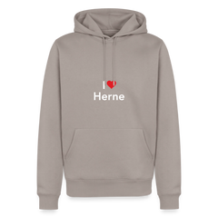 Hoodie "I Love Herne" Bright Edition - Taupe