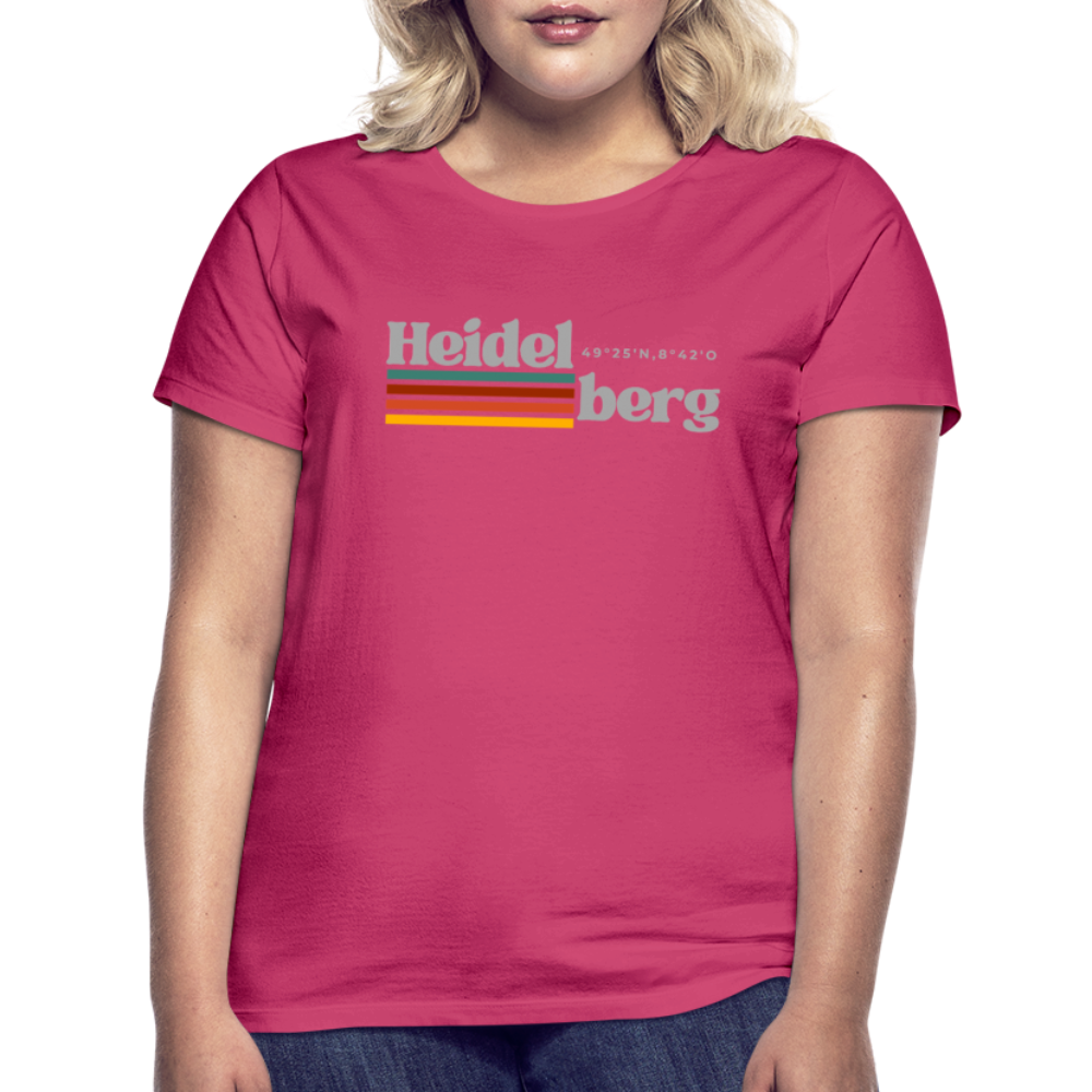 T-Shirt Ladies Heidelberg "Retro" - Azalea