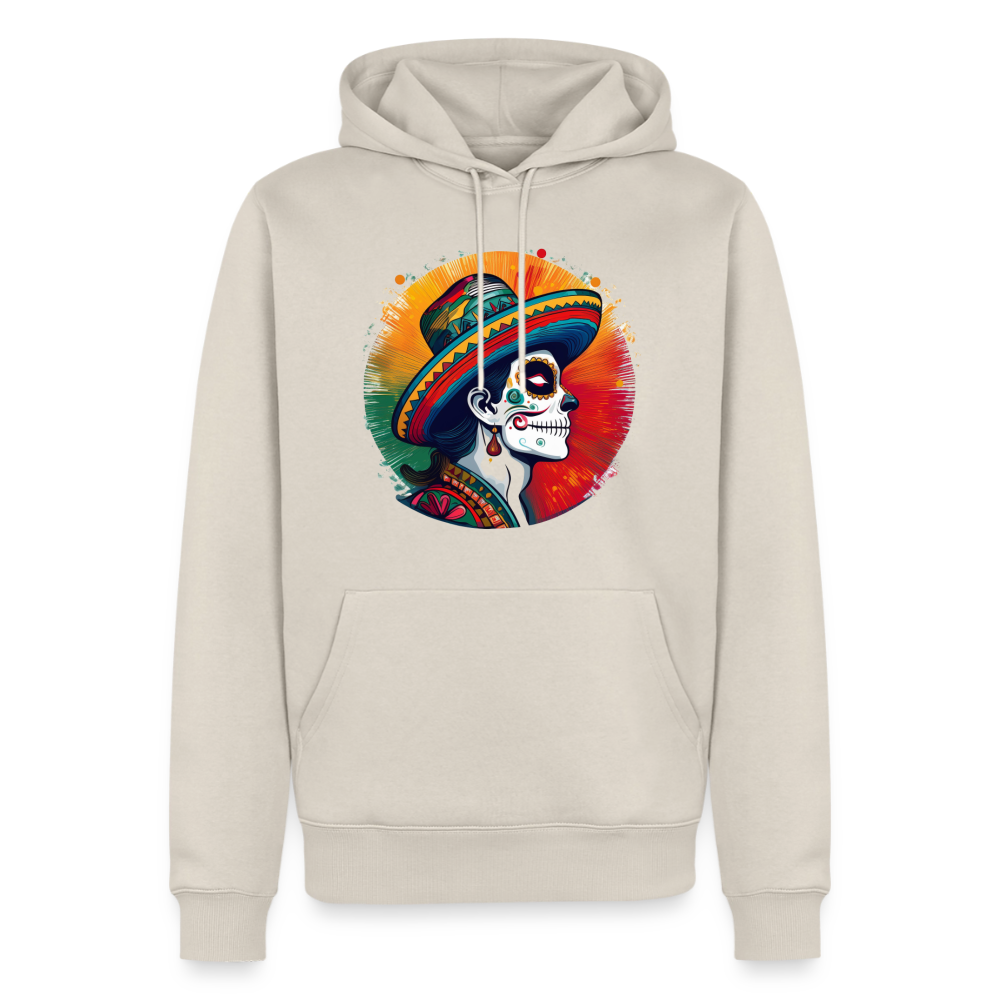 Hoodie Mexico "La Catrina Side" - Beige