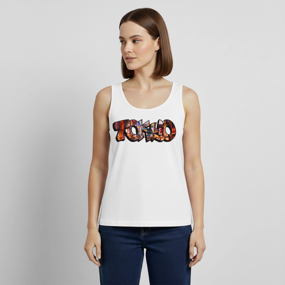 Tanktop Ladies Japan Graffiti "Tokyo" - Weiß