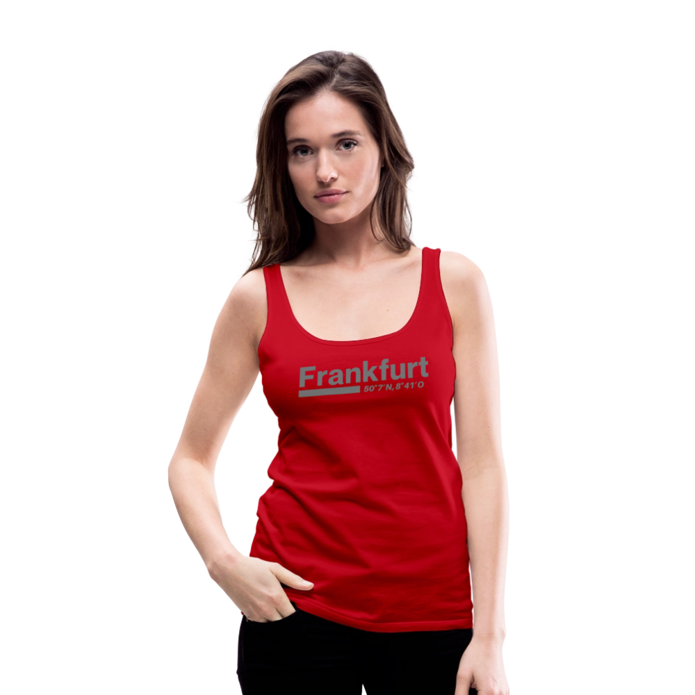 Tanktop Ladies Frankfurt (Main) "Bold GPS" - Rot