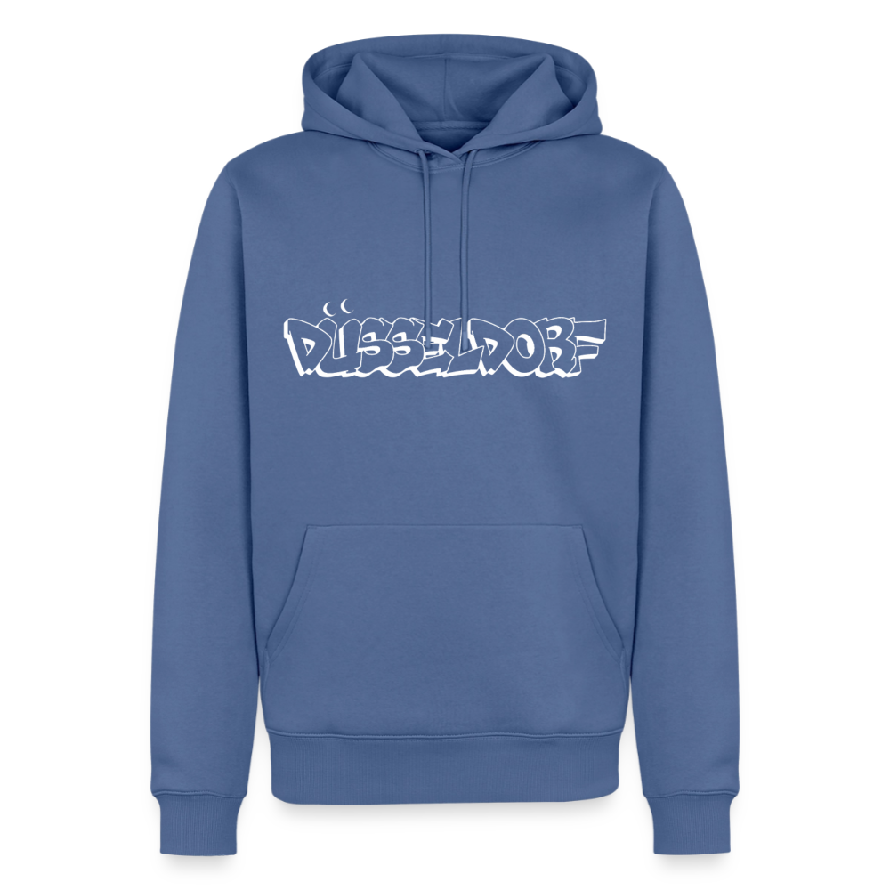 Hoodie Düsseldorf "Graffiti" Bright Edition - Taubenblau