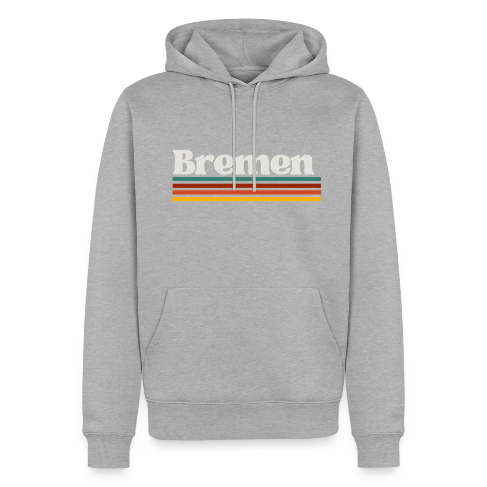 Hoodie Bremen "Retro" - Grau meliert