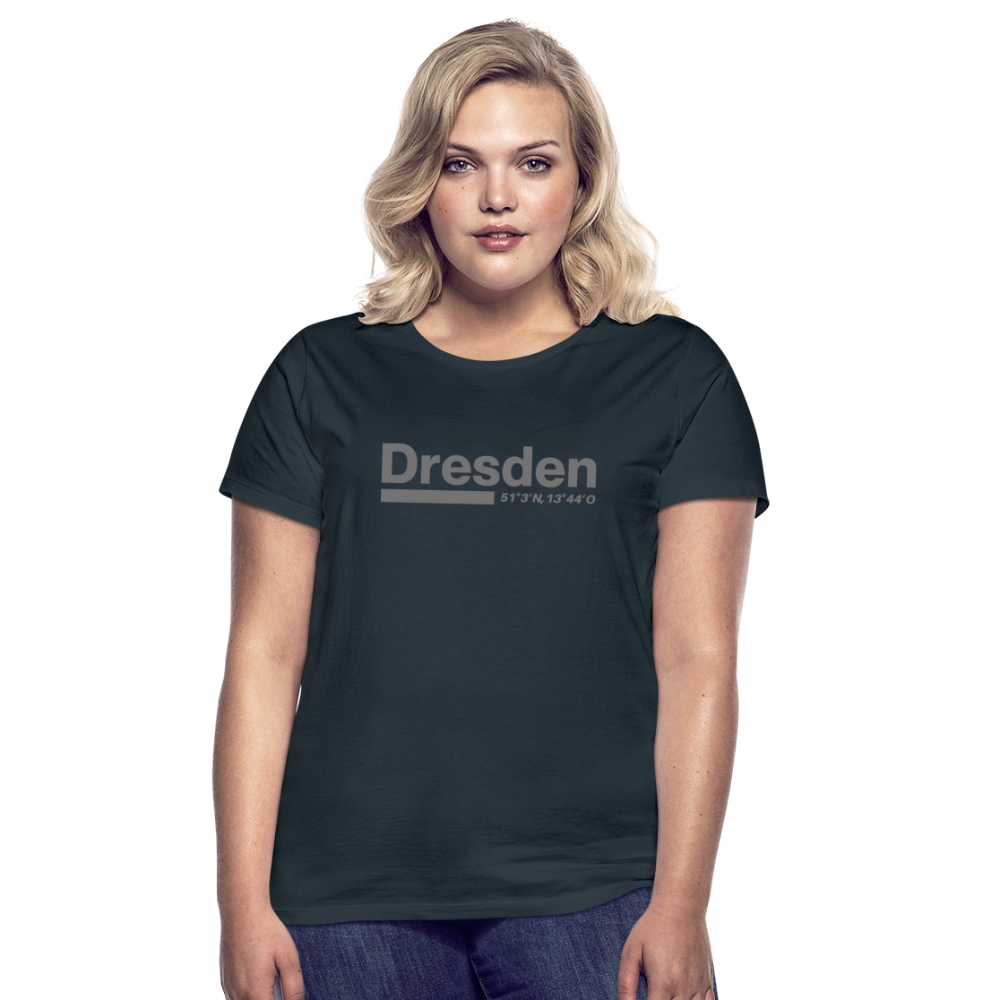 T-Shirt Ladies Dresden "Bold GPS" - Navy
