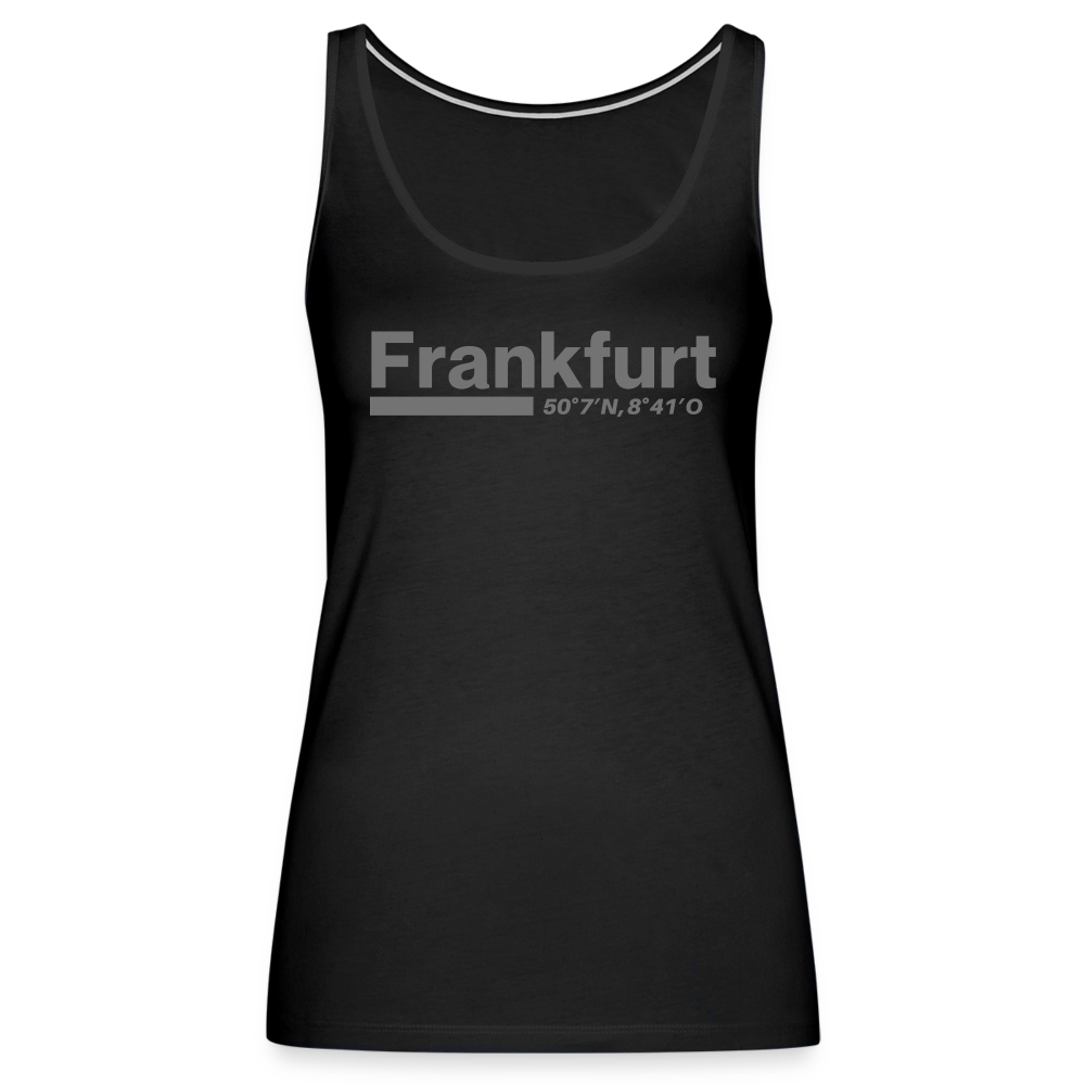 Tanktop Ladies Frankfurt (Main) "Bold GPS" - Schwarz