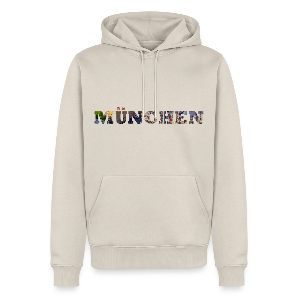 Hoodie München "Marienplatz Bold" - Beige