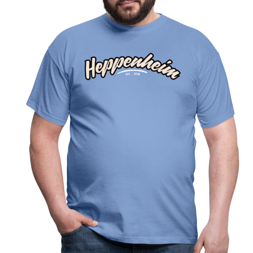 T-Shirt Heppenheim "Graffiti Tag White" - carolina blue