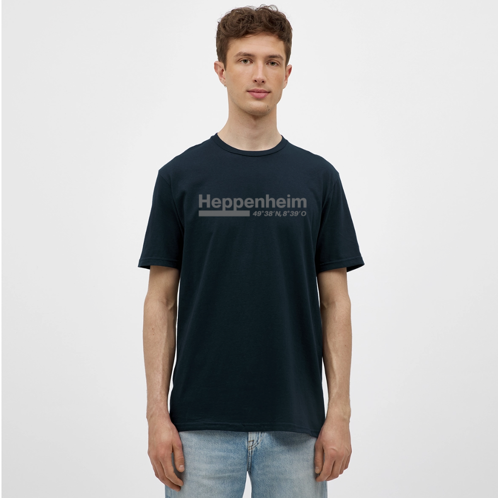 T-Shirt Heppenheim "Bold GPS" - Navy