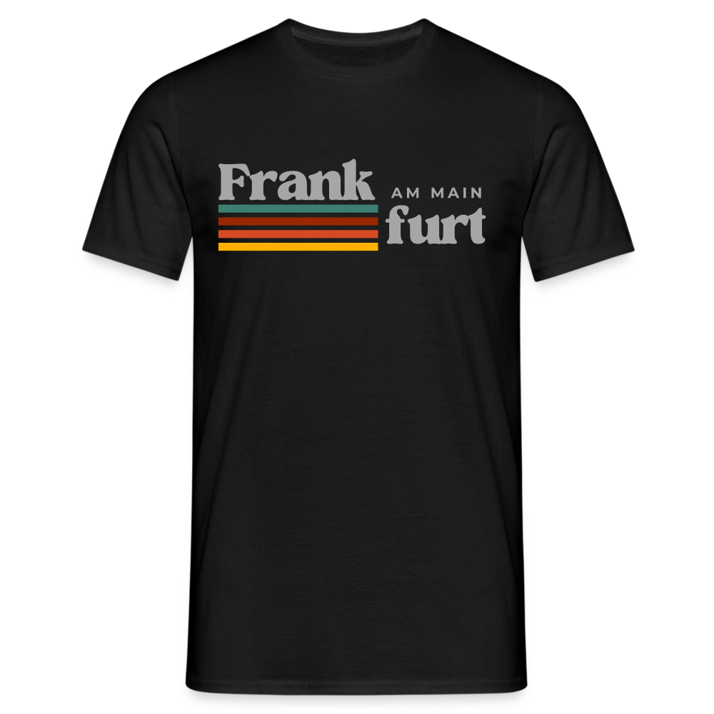 T-Shirt Frankfurt (Main) "Retro" - Schwarz