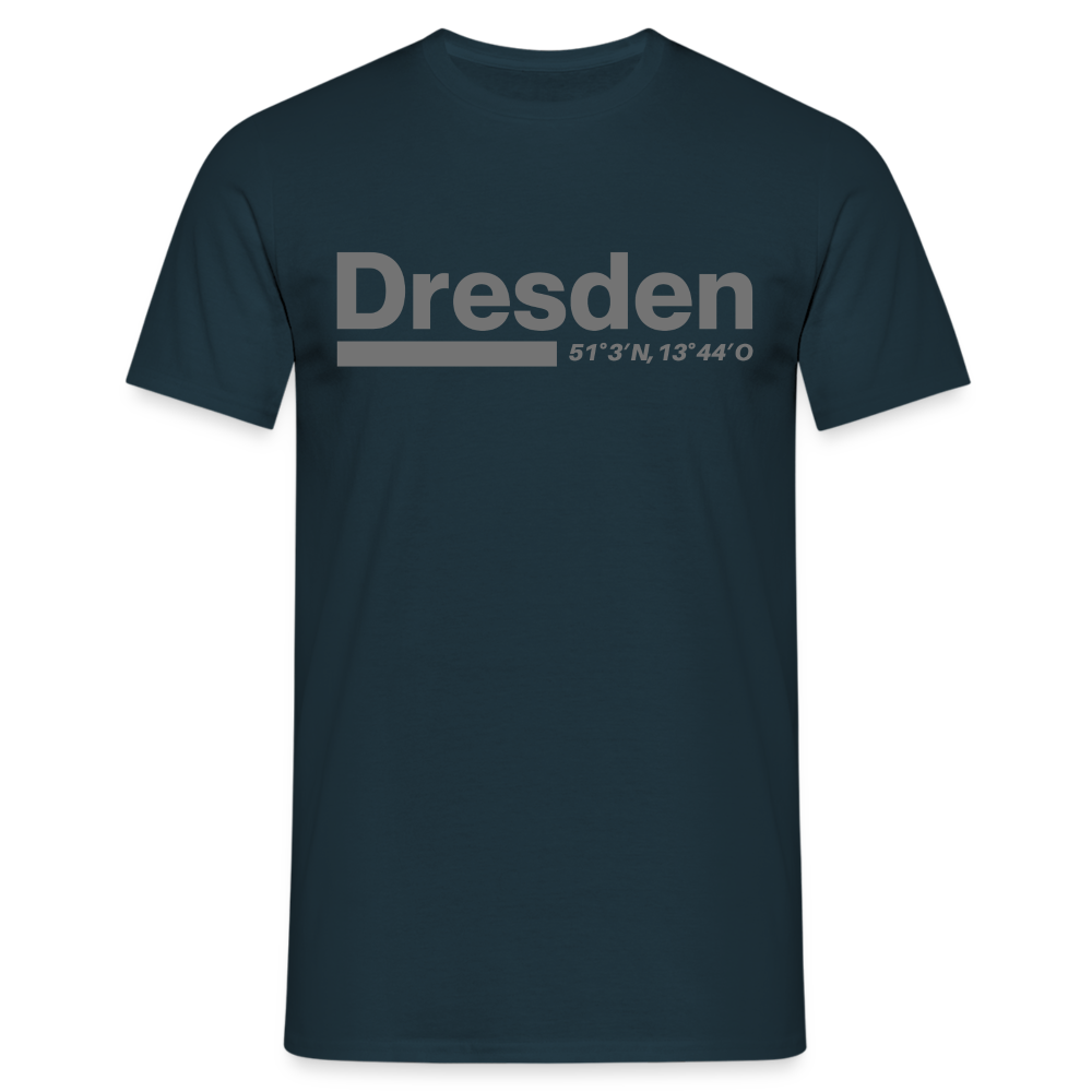 T-Shirt Dresden "Bold GPS" - Navy
