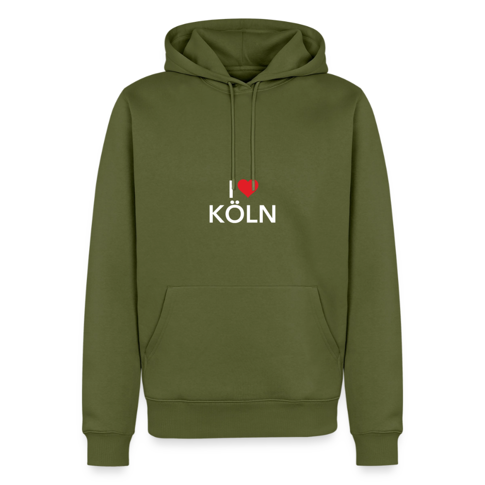Hoodie "I Love Köln" Bright Edition - Khaki