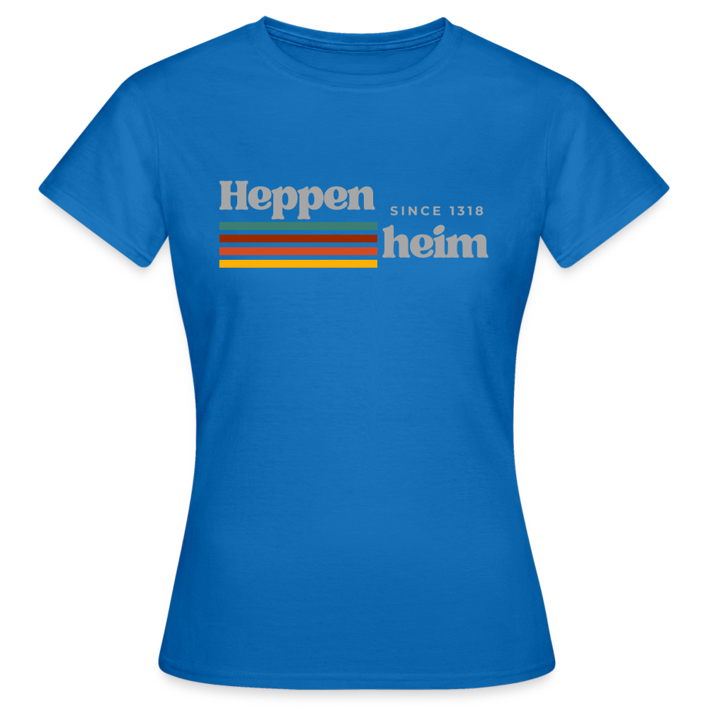 T-Shirt Ladies Heppenheim "Retro" - Royalblau