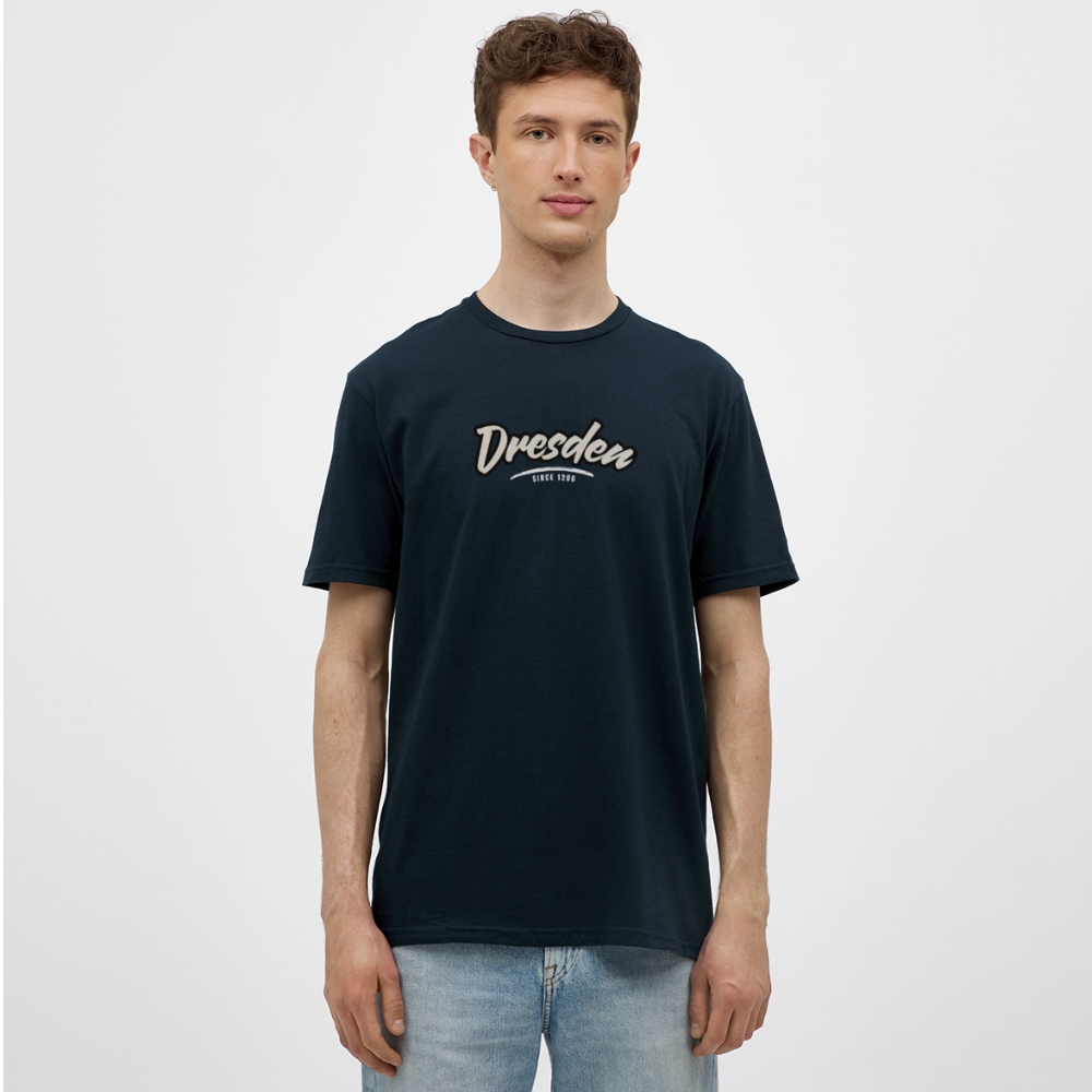 T-Shirt Dresden "Graffiti Tag White" - Navy