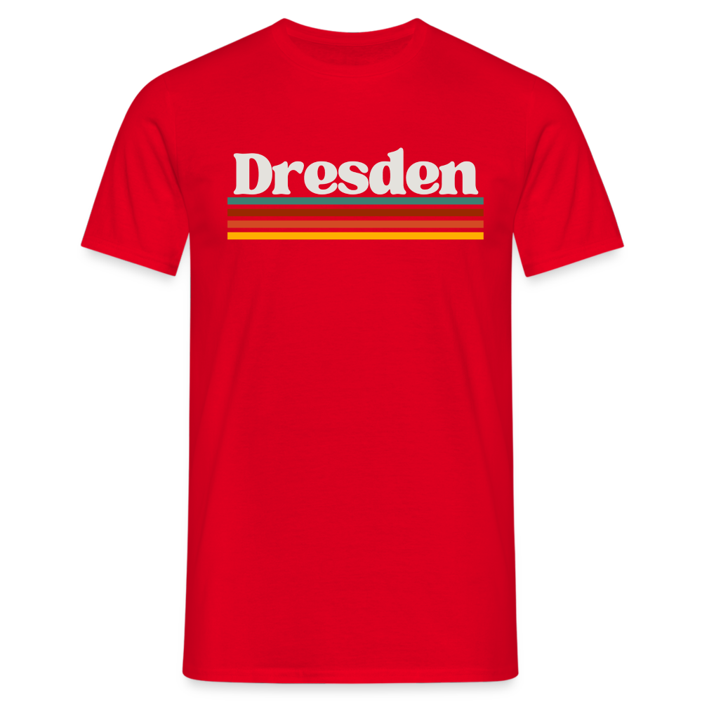 T-Shirt Dresden "Retro" - Rot