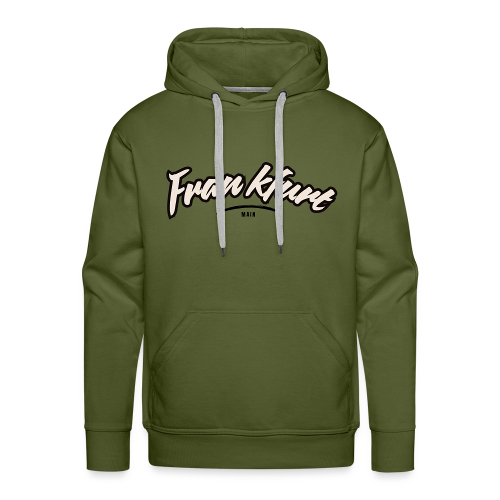 Hoodie Frankfurt (Main) "Graffiti Tag" - Olivgrün