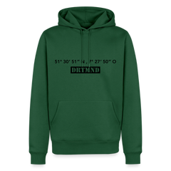 Hoodie Dortmund "DRTMND GPS" Dark Edition - Flaschengrün