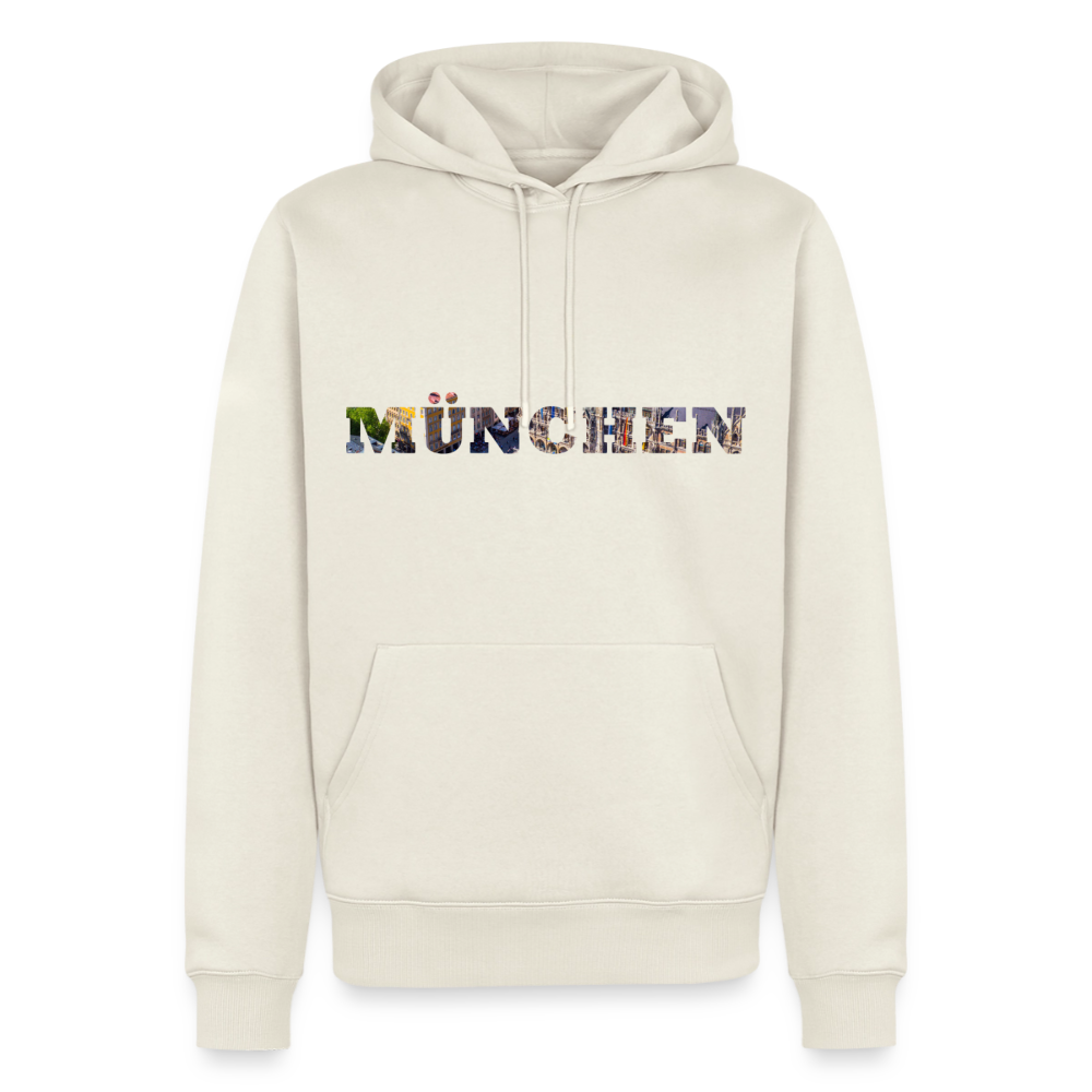 Hoodie München "Marienplatz Bold" - Naturweiß