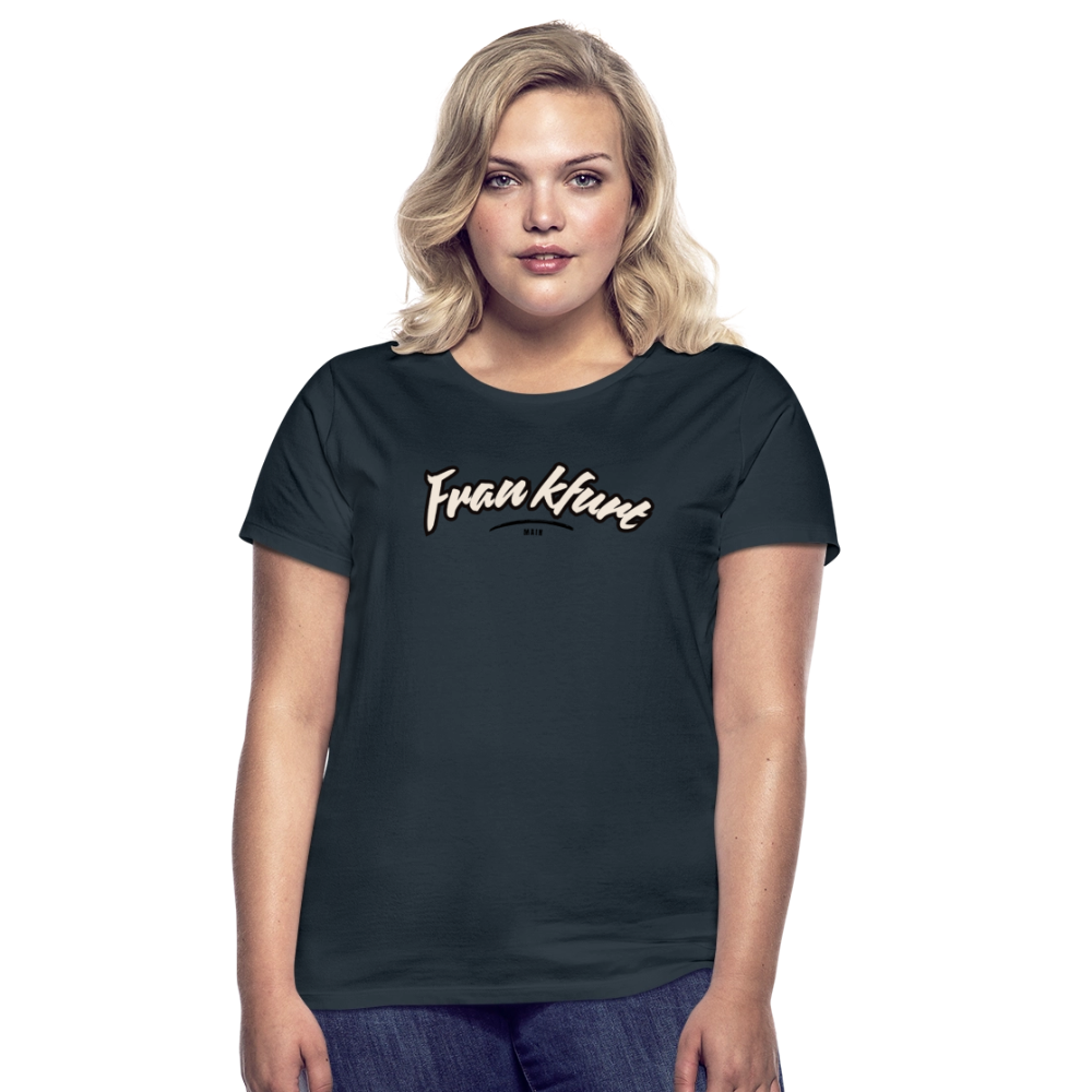 T-Shirt Ladies Frankfurt (Main) "Graffiti Tag" - Navy
