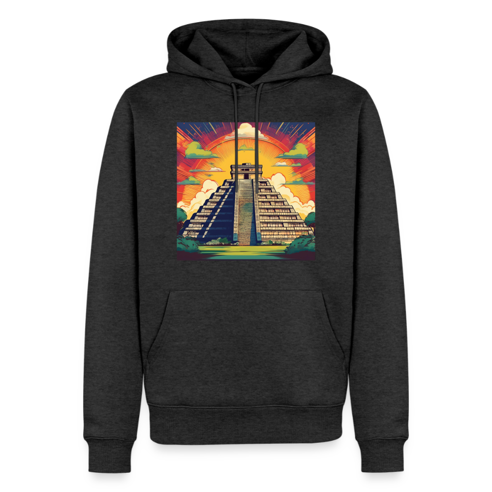 Hoodie Mexico "Pyramide" - Anthrazit meliert