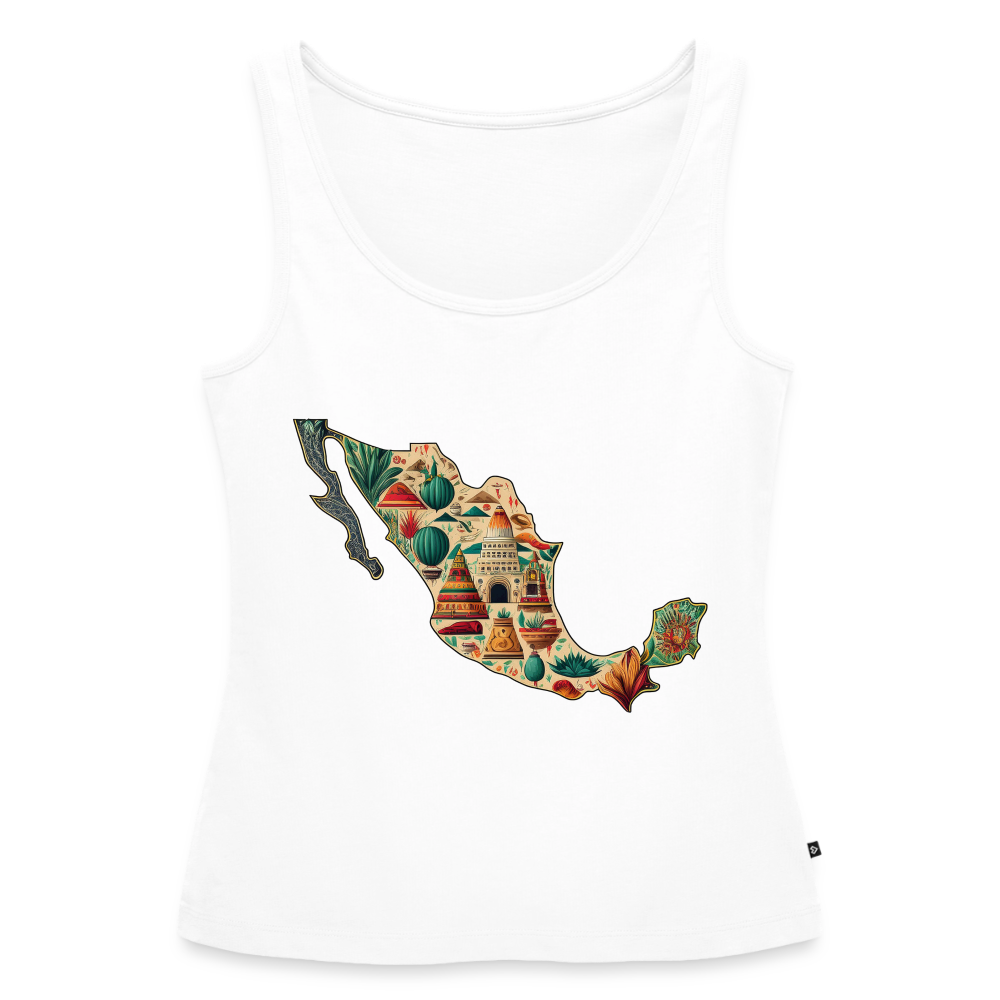 Tanktop Ladies Mexico "Map" - Weiß