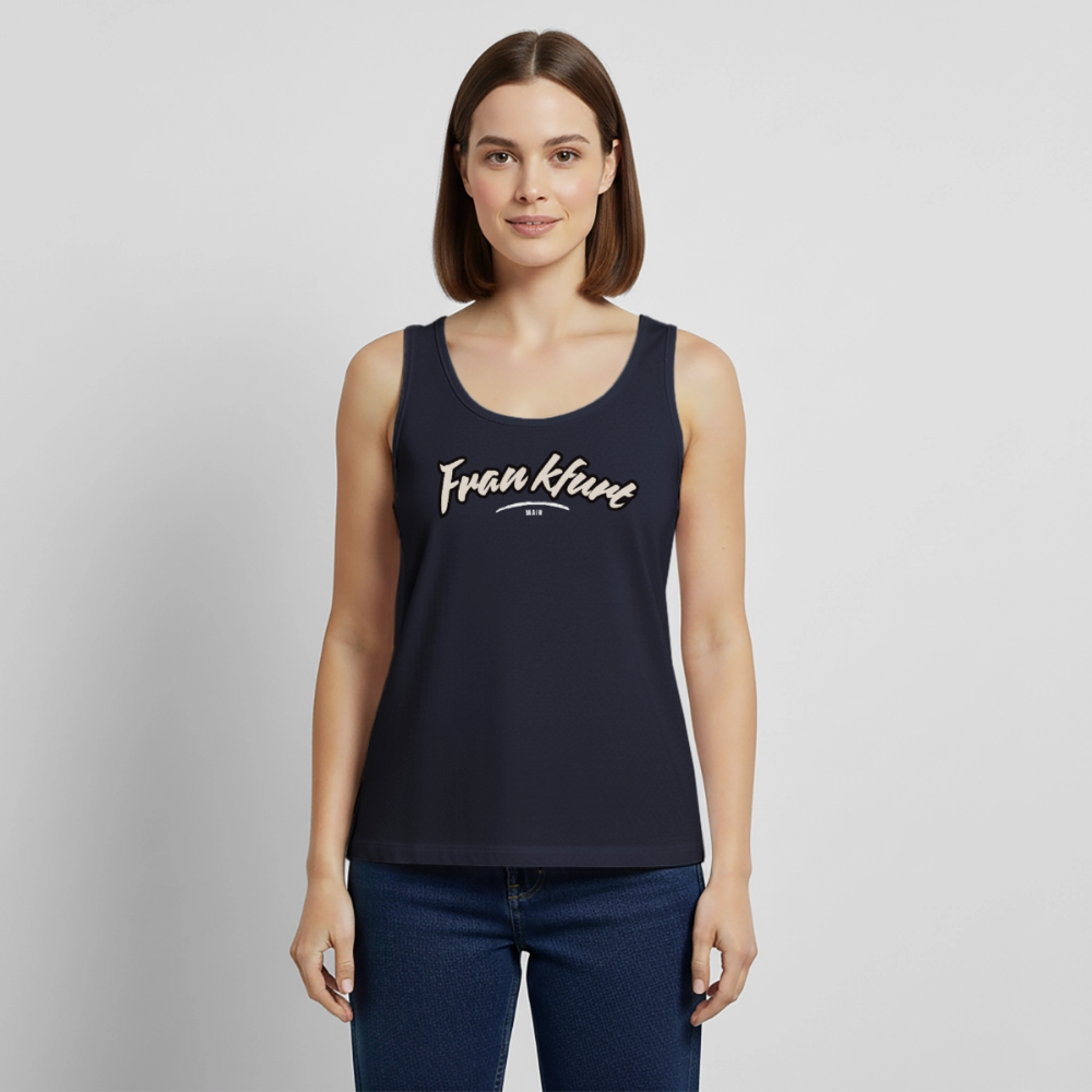 Tanktop Ladies Frankfurt (Main) "Graffiti Tag White" - Navy